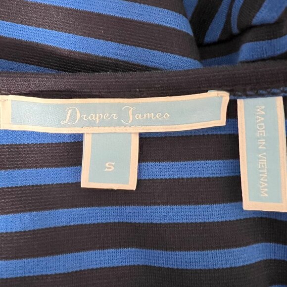 Draper James Womens Stripe Tulip Long Sleeve Mini Dress Blue size Small - Picture 10 of 11